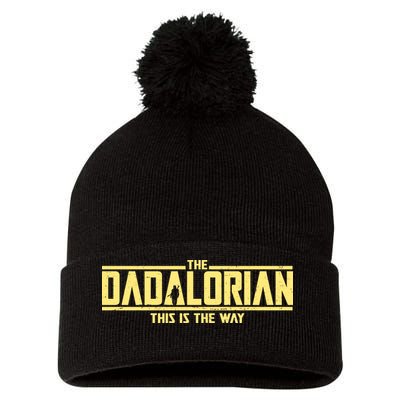 Cool The Dadalorian This Is The Way Pom Pom 12in Knit Beanie