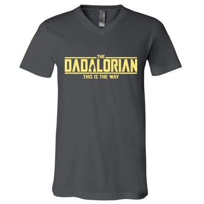 Cool The Dadalorian This Is The Way V-Neck T-Shirt