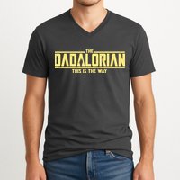 Cool The Dadalorian This Is The Way V-Neck T-Shirt