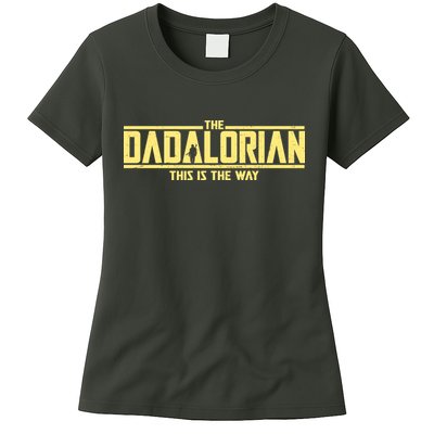 Cool The Dadalorian This Is The Way Womens T-Shirt