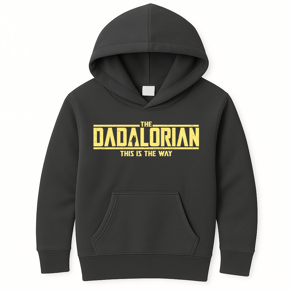 Cool The Dadalorian This Is The Way Kids Hoodie