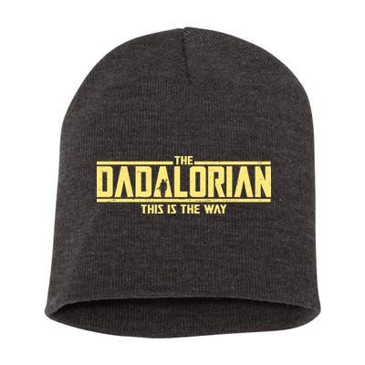 Cool The Dadalorian This Is The Way Short Acrylic Beanie