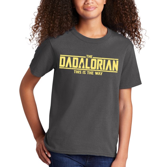 Cool The Dadalorian This Is The Way Kids T-Shirt