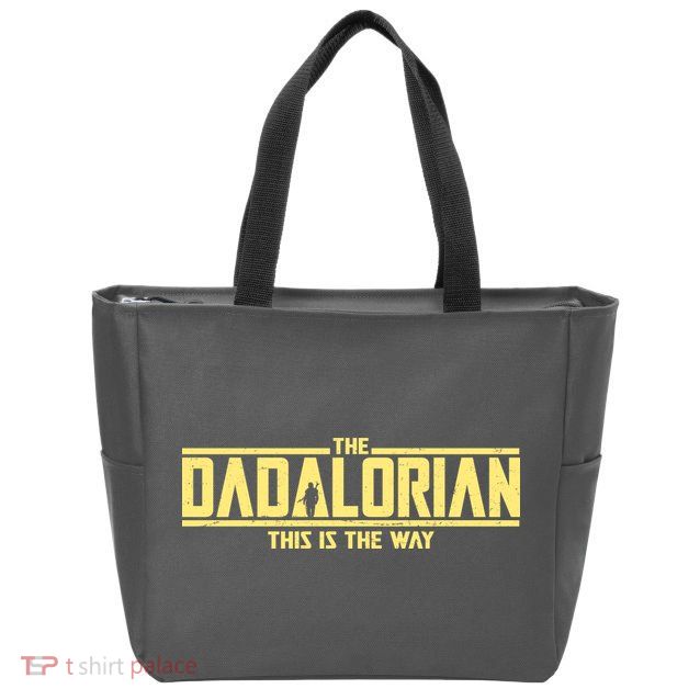 Cool The Dadalorian This Is The Way Zip Tote Bag