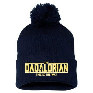 Cool The Dadalorian This Is The Way Pom Pom 12in Knit Beanie