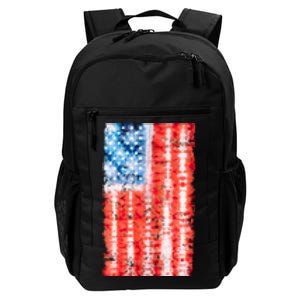 Cool Tie Dye USA American Flag Daily Commute Backpack