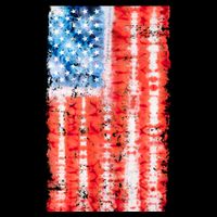 Cool Tie Dye USA American Flag Flatbill Hat