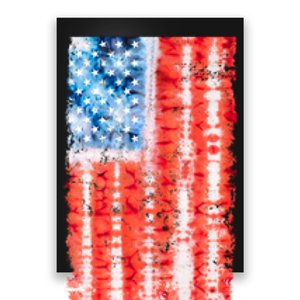 Cool Tie Dye USA American Flag Poster