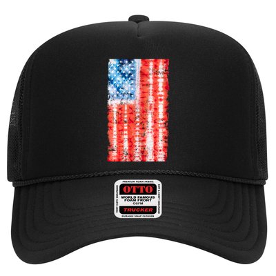 Cool Tie Dye USA American Flag Trucker Hat