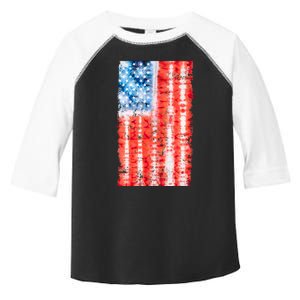 Cool Tie Dye USA American Flag Toddler Fine Jersey T-Shirt