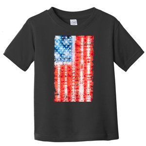 Cool Tie Dye USA American Flag Toddler T-Shirt