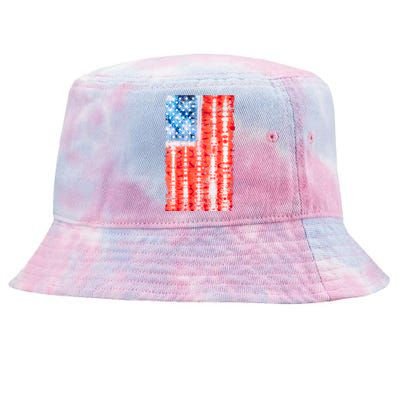 Cool Tie Dye USA American Flag Tie-Dyed Bucket Hat