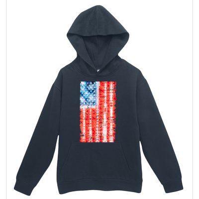 Cool Tie Dye USA American Flag Urban Pullover Hoodie