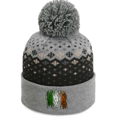 Cool Torn Irish Ireland Flag St. Patrick's Day The Baniff Cuffed Pom Beanie