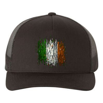 Cool Torn Irish Ireland Flag St. Patrick's Day Yupoong Adult 5-Panel Trucker Hat