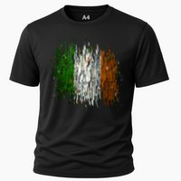 Cool Torn Irish Ireland Flag St. Patrick's Day Cooling Performance Crew T-Shirt