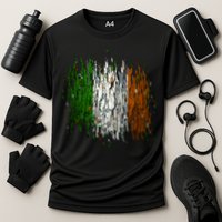 Cool Torn Irish Ireland Flag St. Patrick's Day Cooling Performance Crew T-Shirt