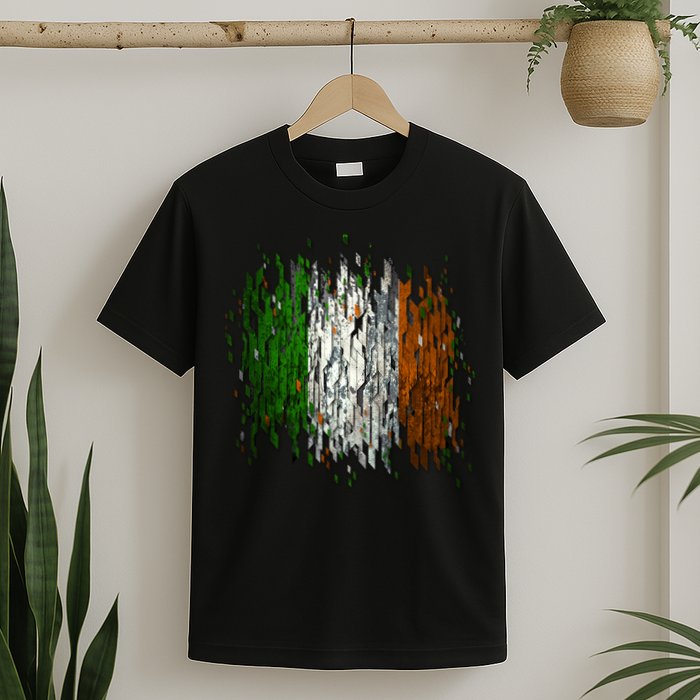 Cool Torn Irish Ireland Flag St. Patrick's Day T-Shirt