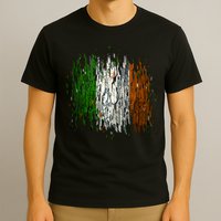 Cool Torn Irish Ireland Flag St. Patrick's Day T-Shirt