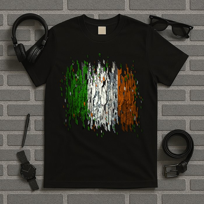 Cool Torn Irish Ireland Flag St. Patrick's Day T-Shirt