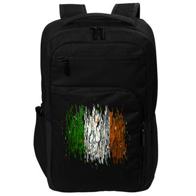 Cool Torn Irish Ireland Flag St. Patrick's Day Impact Tech Backpack