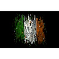 Cool Torn Irish Ireland Flag St. Patrick's Day Bumper Sticker