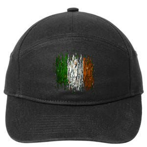 Cool Torn Irish Ireland Flag St. Patrick's Day 7-Panel Snapback Hat