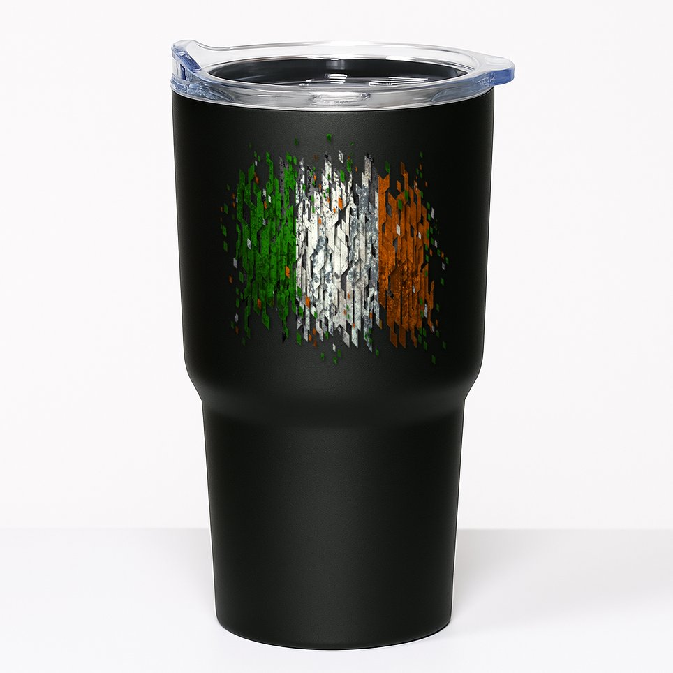 Cool Torn Irish Ireland Flag St. Patrick's Day Tumbler
