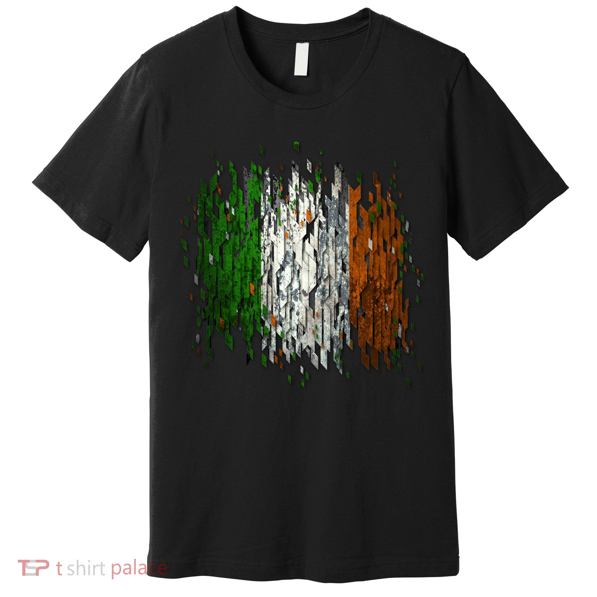 Cool Torn Irish Ireland Flag St. Patrick's Day Premium T-Shirt