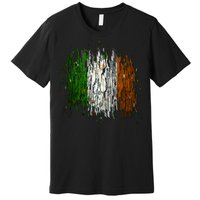 Cool Torn Irish Ireland Flag St. Patrick's Day Premium T-Shirt