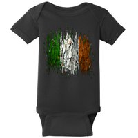 Cool Torn Irish Ireland Flag St. Patrick's Day Baby Bodysuit