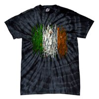 Cool Torn Irish Ireland Flag St. Patrick's Day Tie-Dye T-Shirt