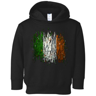 Cool Torn Irish Ireland Flag St. Patrick's Day Toddler Hoodie