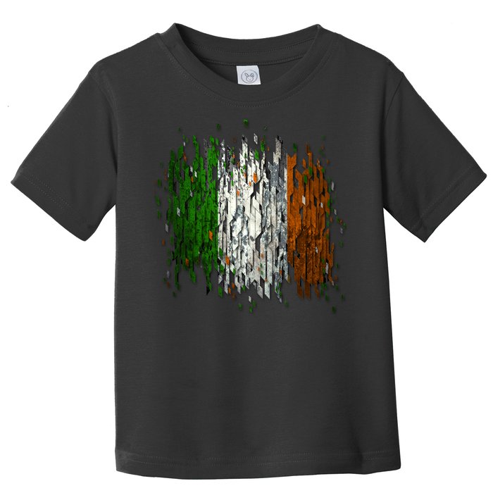 Cool Torn Irish Ireland Flag St. Patrick's Day Toddler T-Shirt