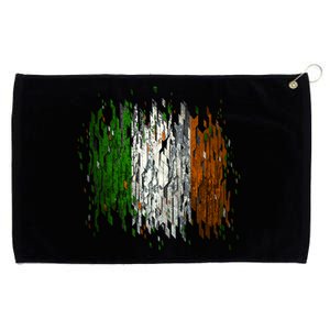 Cool Torn Irish Ireland Flag St. Patrick's Day Grommeted Golf Towel