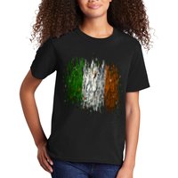 Cool Torn Irish Ireland Flag St. Patrick's Day Kids T-Shirt