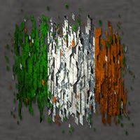Cool Torn Irish Ireland Flag St. Patrick's Day Vector Backpack