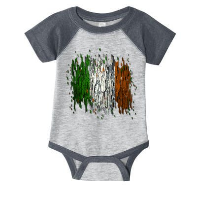 Cool Torn Irish Ireland Flag St. Patrick's Day Infant Baby Jersey Bodysuit