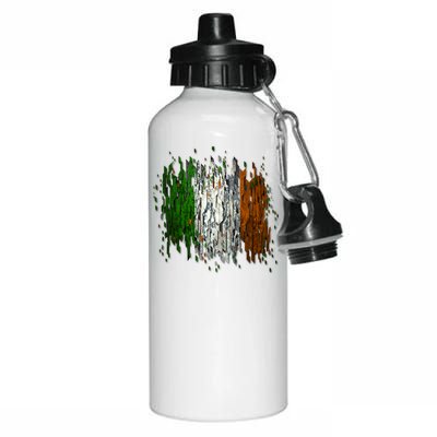 Cool Torn Irish Ireland Flag St. Patrick's Day Aluminum Water Bottle 