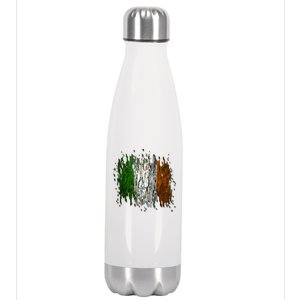 Cool Torn Irish Ireland Flag St. Patrick's Day Stainless Steel Insulated Water Bottle