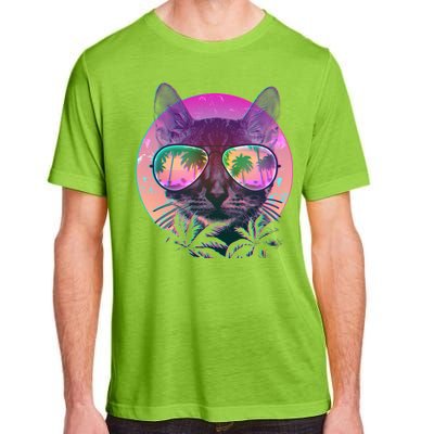 Cool Tropical Shade Cat Adult ChromaSoft Performance T-Shirt