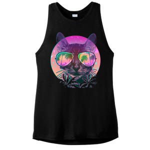 Cool Tropical Shade Cat Ladies PosiCharge Tri-Blend Wicking Tank