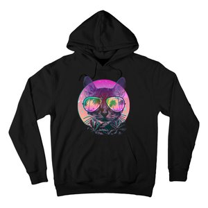 Cool Tropical Shade Cat Hoodie