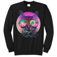 Cool Tropical Shade Cat Sweatshirt