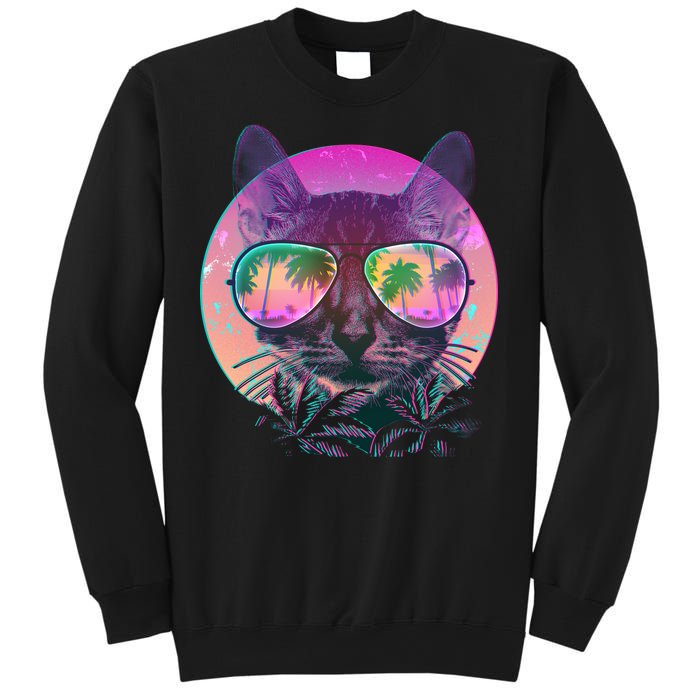 Cool Tropical Shade Cat Sweatshirt