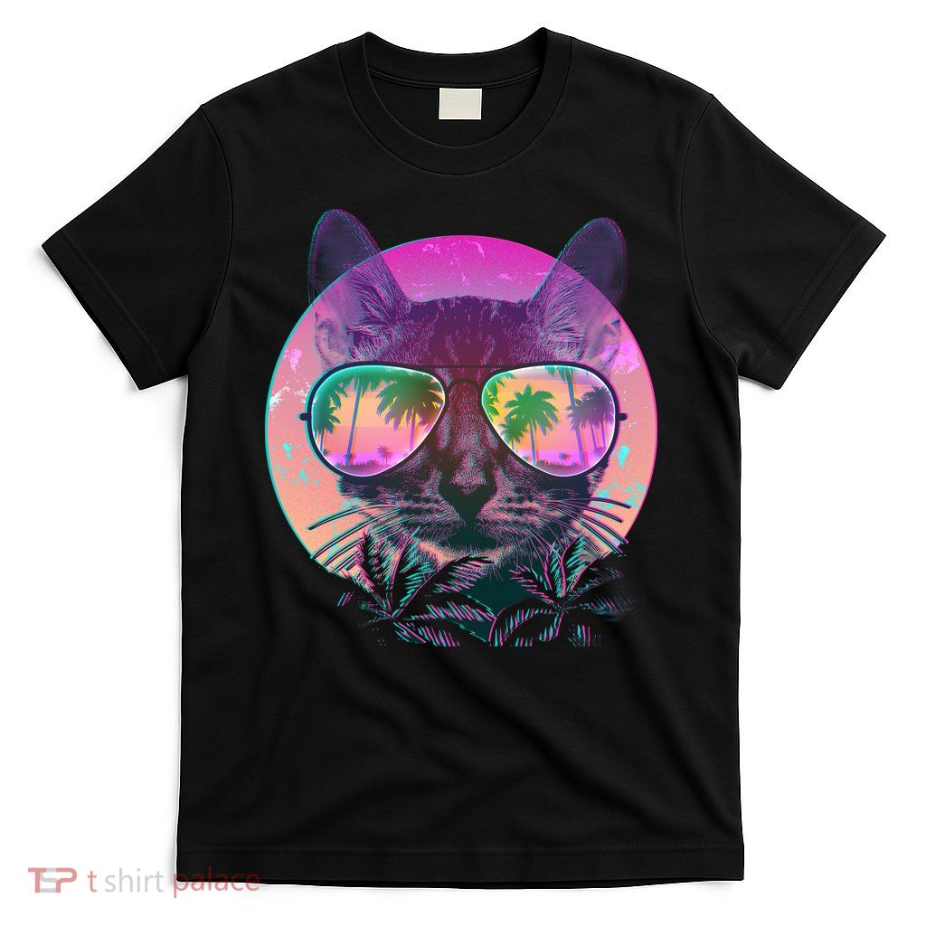 Cool Tropical Shade Cat T-Shirt