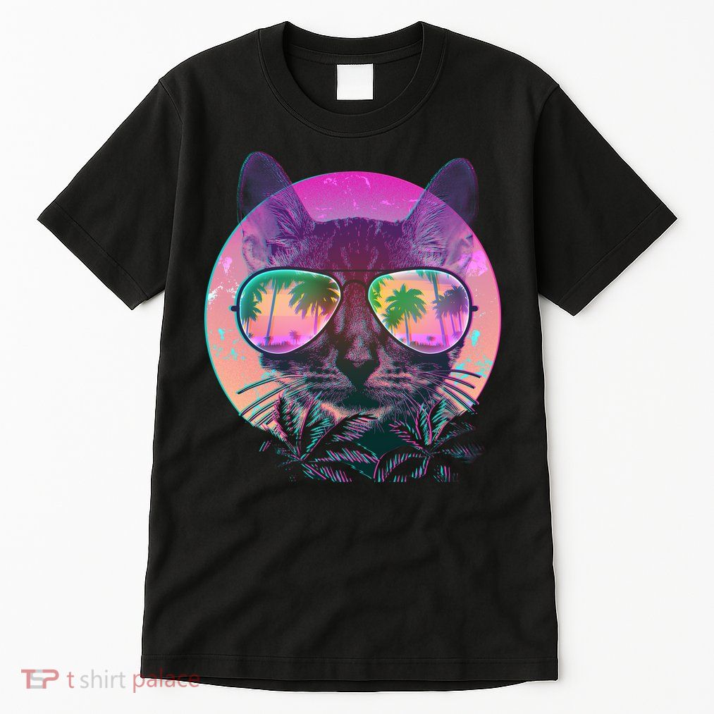 Cool Tropical Shade Cat Tall T-Shirt