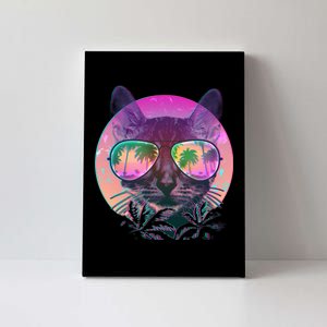 Cool Tropical Shade Cat Canvas