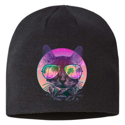 Cool Tropical Shade Cat Sustainable Beanie