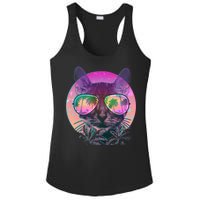 Cool Tropical Shade Cat Ladies PosiCharge Competitor Racerback Tank